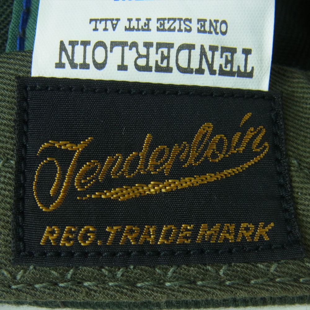 TENDERLOIN テンダーロイン T-TRUCKER CAP DUCK トラッカー キャップ 帽子 日本製 グリーン系 ONE SIZE FIT ALL【中古】