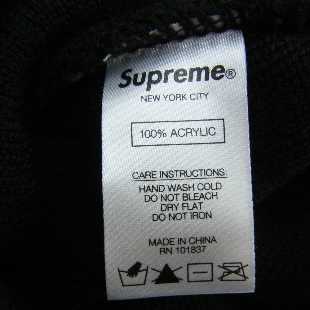 Supreme シュプリーム 20AW Clear Label Beanie クリアラベル ロゴパッチ ビーニー ニット帽 ブラック系【中古】
