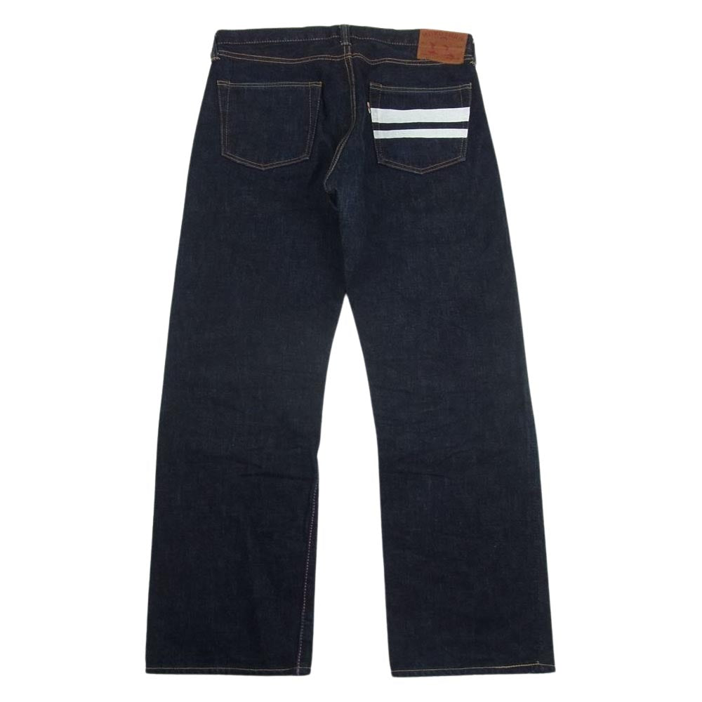 桃太郎ジーンズ 0905SP 出陣 クラシック ストレート ボタンフライ デニム パンツ ジーンズ インディゴブルー系 32【美品】【中古】
