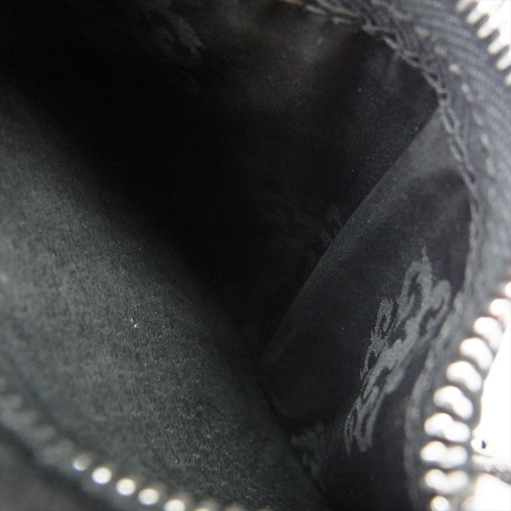 CHROME HEARTS クロムハーツ（原本無） 3 FOLD WALLET 3フォールド クロスボールボタン レザー ウォレット 財布 ブラック系【中古】