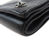 CHROME HEARTS クロムハーツ（原本無） 3 FOLD WALLET 3フォールド クロスボールボタン レザー ウォレット 財布 ブラック系【中古】