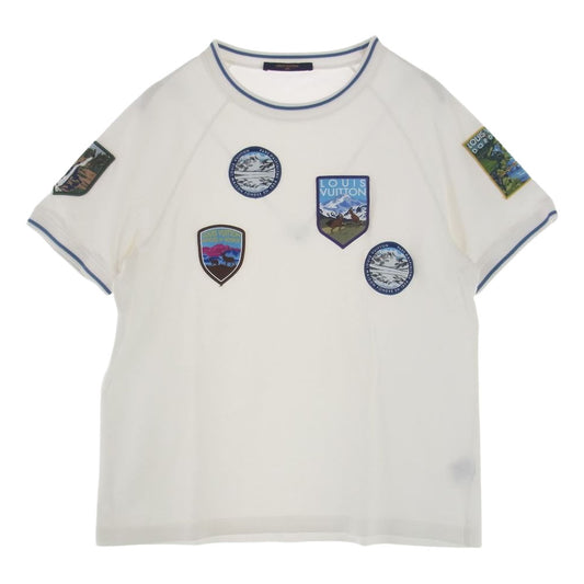 LOUIS VUITTON ルイ・ヴィトン HFY77WHUC National Park Patch S/S Tee ナショナルパーク パッチ Tシャツ ホワイト系 M【中古】