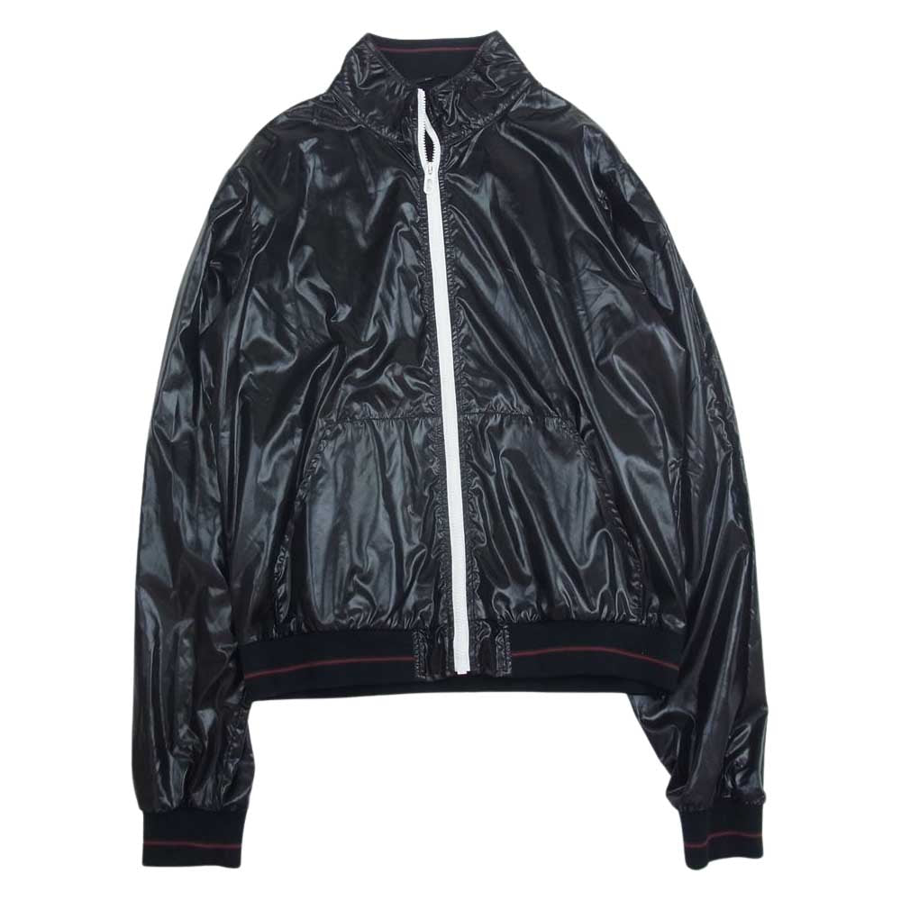 GUCCI グッチ 210109 Z4063 イタリア製  リブ シェリーライン ナイロン ジャケット 収納袋付 ブラック系 52【中古】