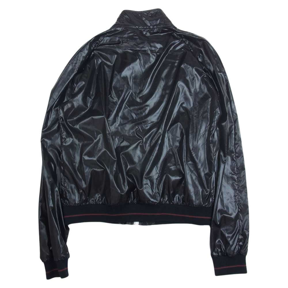 GUCCI グッチ 210109 Z4063 イタリア製  リブ シェリーライン ナイロン ジャケット 収納袋付 ブラック系 52【中古】