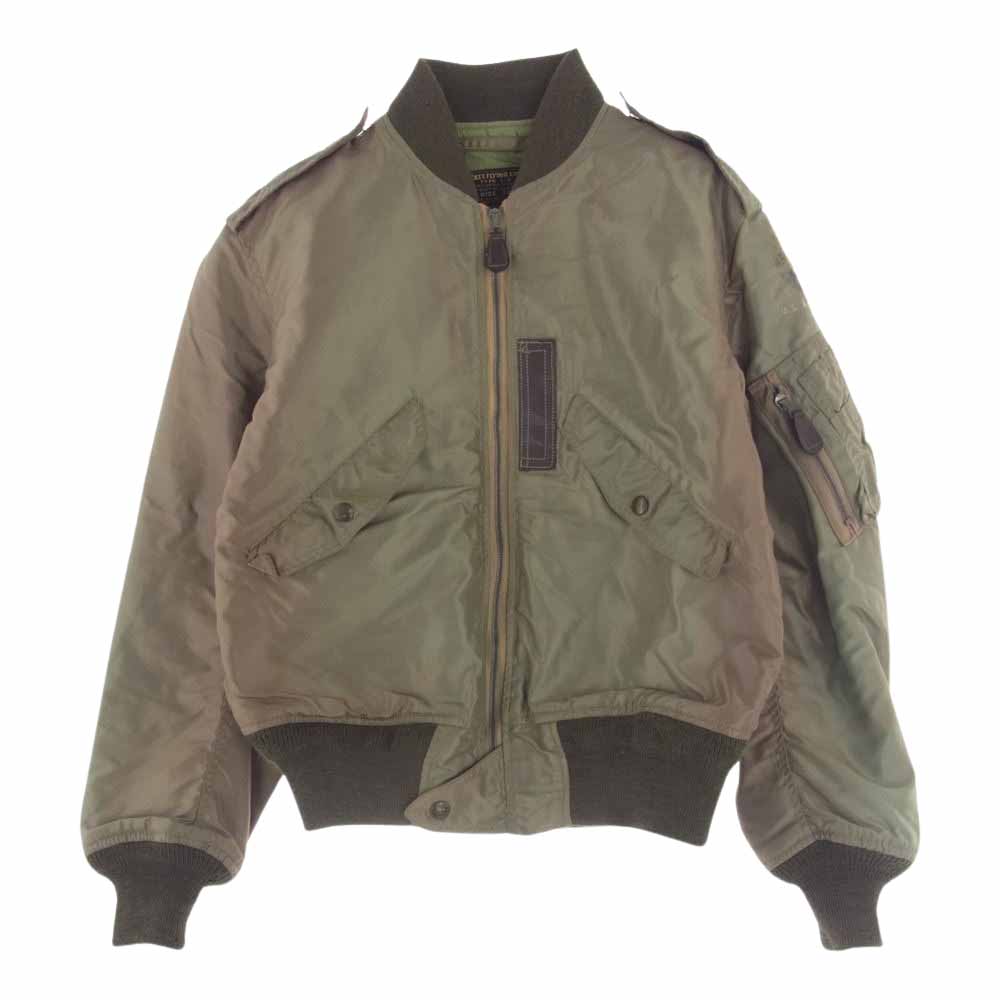 The REAL McCOY'S ザリアルマッコイズ TYPE L-2 REAL MCCOY MFG. CO. フライト ジャケット ミリタリージャケット カーキ系 36【中古】