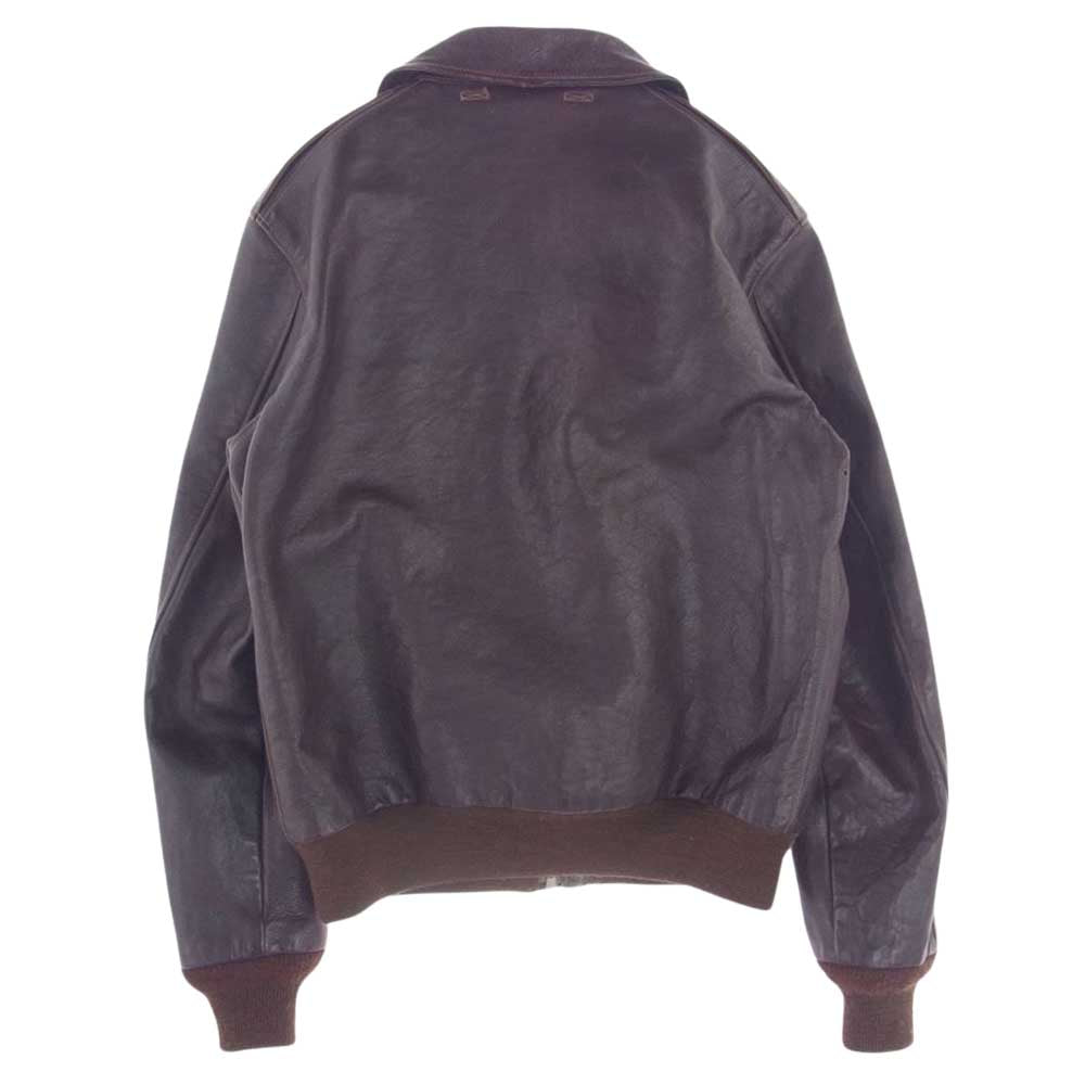 レインボーカントリー Type A-2 ROUGH WEAR CLOTHING ラフウェア 実名復刻 フライト ジャケット ブラウン系 38【中古】