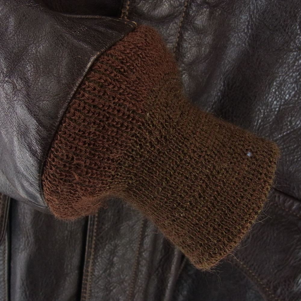 レインボーカントリー Type A-2 ROUGH WEAR CLOTHING ラフウェア 実名復刻 フライト ジャケット ブラウン系 38【中古】