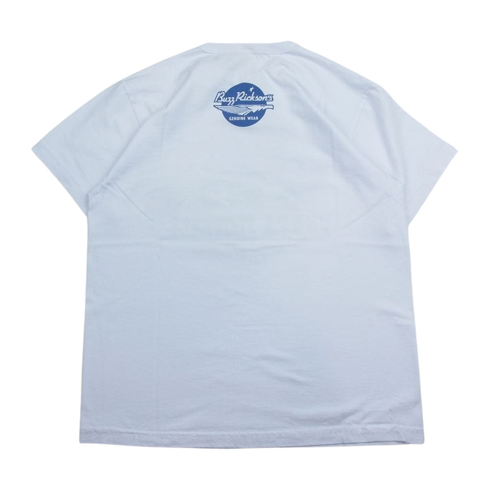 Buzz Rickson's バズリクソンズ BR79136 × PEANUTS FLYERS ピーナッツ SNOOPY スヌーピー S/S TEE  半袖 Tシャツ ホワイト系 L【新古品】【未使用】【中古】