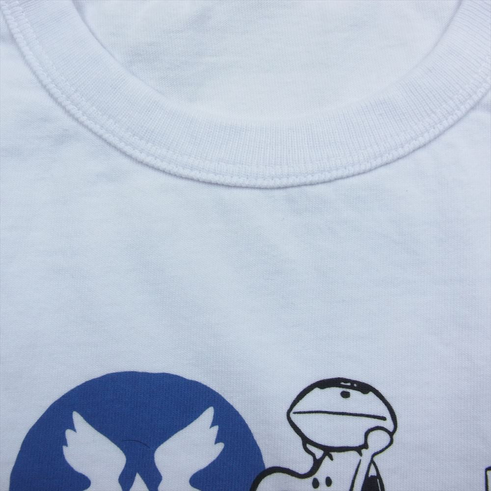 Buzz Rickson's バズリクソンズ BR79136 × PEANUTS FLYERS ピーナッツ SNOOPY スヌーピー S/S TEE  半袖 Tシャツ ホワイト系 L【新古品】【未使用】【中古】