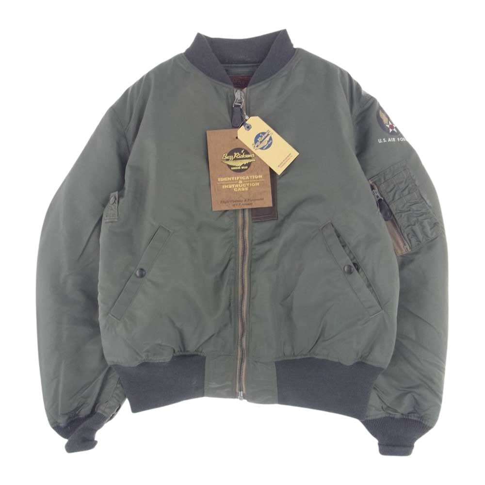 Buzz Rickson's バズリクソンズ BR14900 ALBERT TURNER & CO INC アルバートターナー MA-1 フライトジャケット カーキ系 L【美品】【中古】
