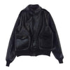 Buzz Rickson's バズリクソンズ BR80596 WILLIAM GIBSON COLLECTION ウイリアム ギブソン A-2 レザー フライト ジャケット ブラック系 42【美品】【中古】