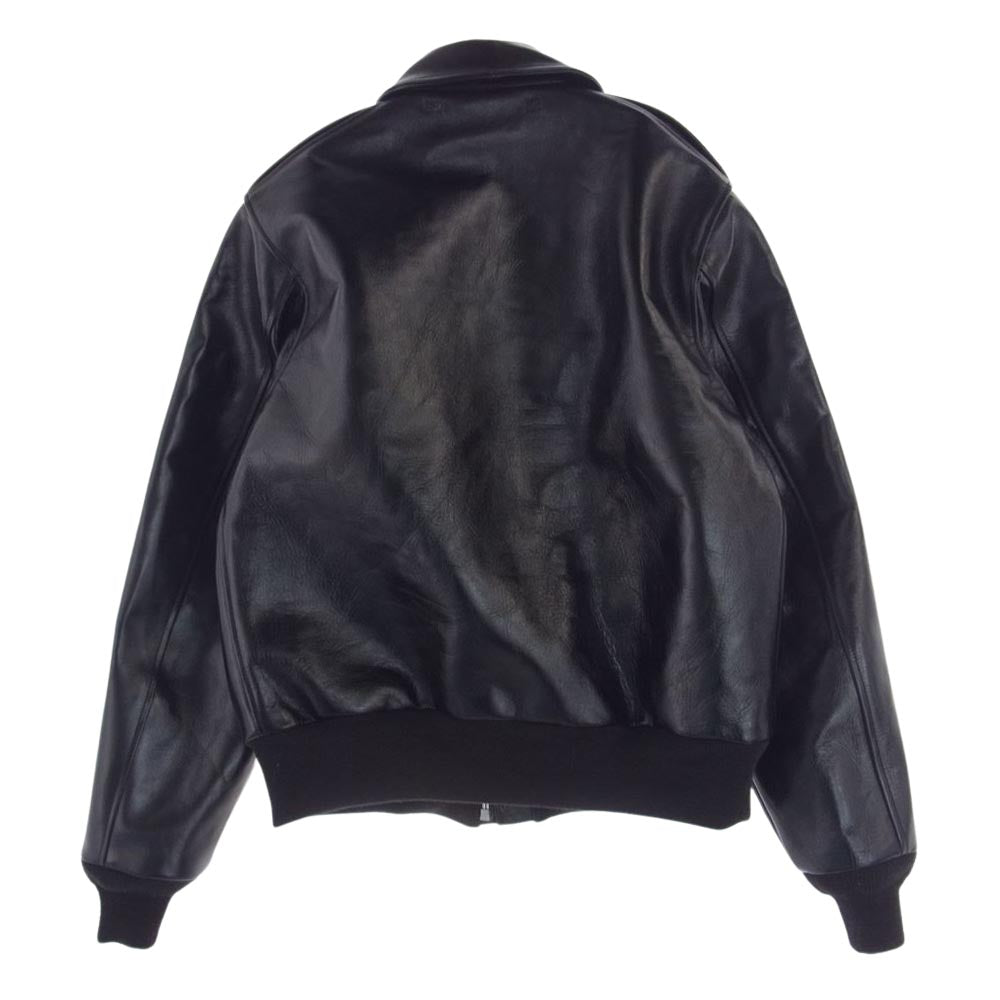 Buzz Rickson's バズリクソンズ BR80596 WILLIAM GIBSON COLLECTION ウイリアム ギブソン A-2 レザー フライト ジャケット ブラック系 42【美品】【中古】