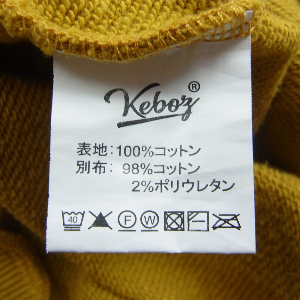 ケボズ フロント ワッペン クルーネック スウェット イエロー系 M【中古】