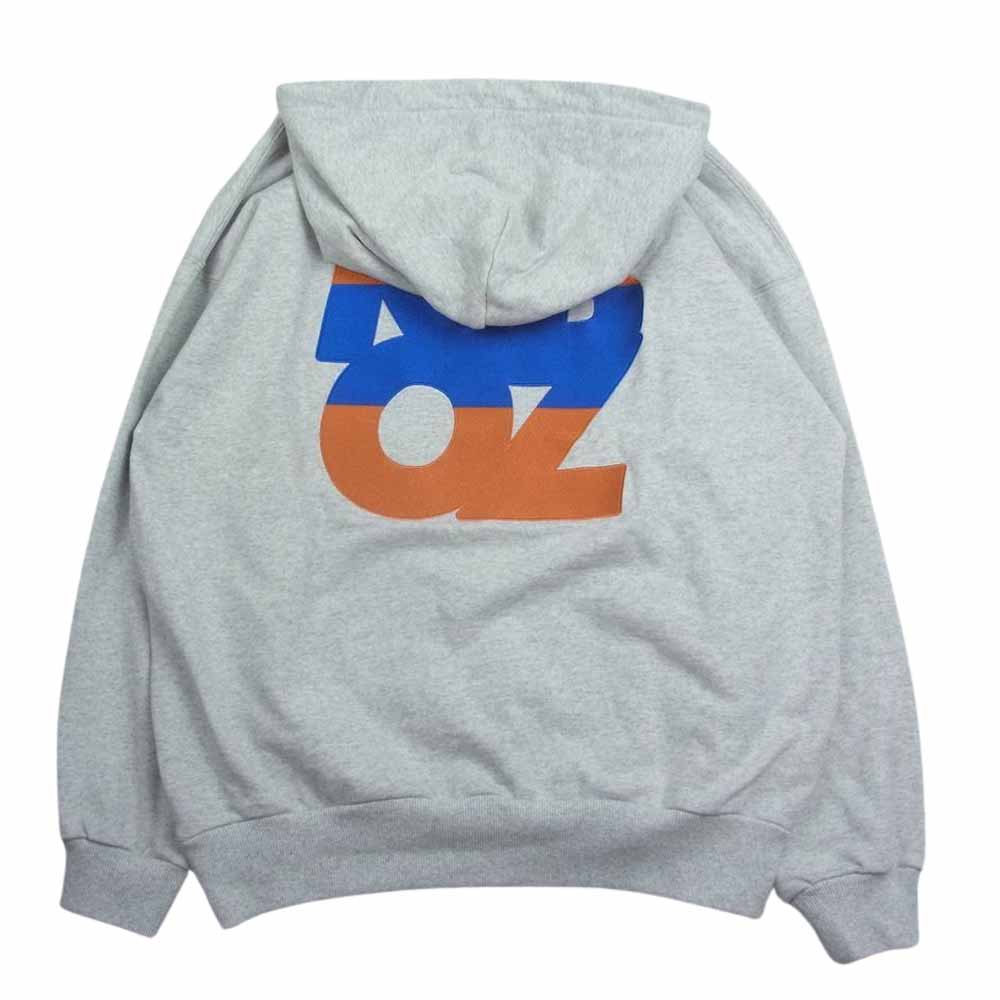 ケボズ フロント バック 刺繍 スウェット プルオーバー パーカー グレー系 M【中古】