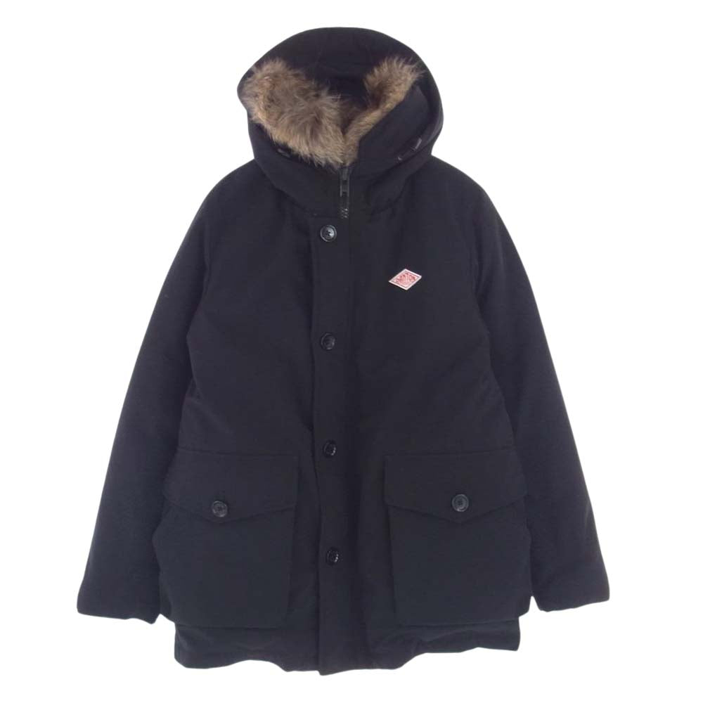 Danton ダントン 18AW 18A-FA-002 P/C TUSSAH DOWN JACKET ファーフード付き ダウンジャケット ブラック系 38【中古】