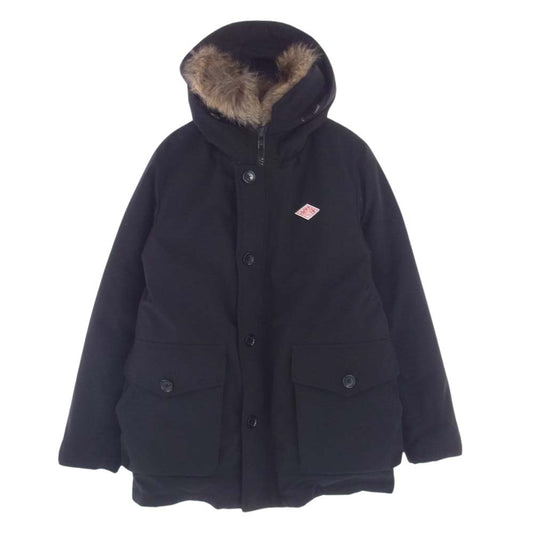 Danton ダントン 18AW 18A-FA-002 P/C TUSSAH DOWN JACKET ファーフード付き ダウンジャケット ブラック系 38【中古】