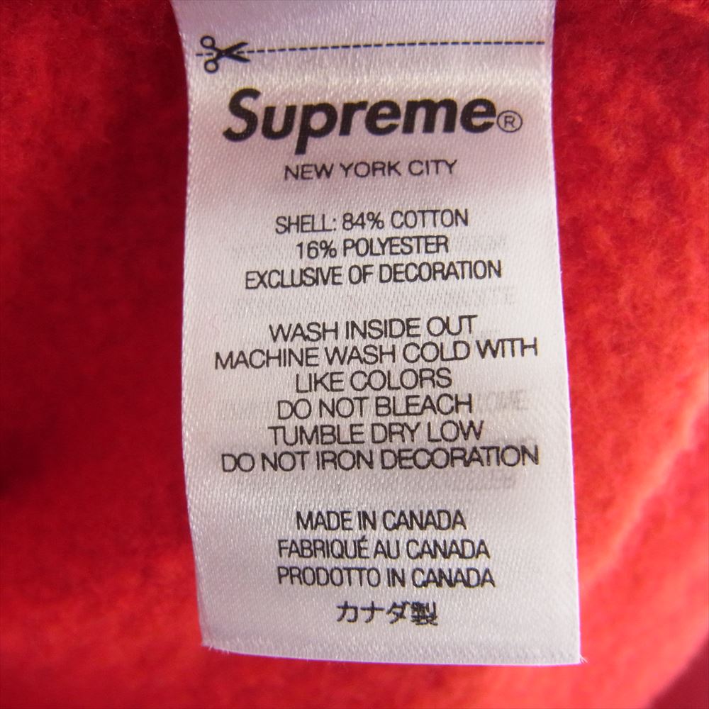Supreme シュプリーム 23AW S Logo Zip Up Hooded Sweatshirt Sロゴ ジップ フーデッド スウェットシャツ パーカー レッド系 M【中古】
