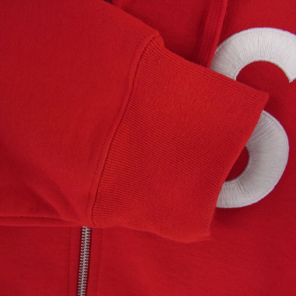 Supreme シュプリーム 23AW S Logo Zip Up Hooded Sweatshirt Sロゴ ジップ フーデッド スウェットシャツ パーカー レッド系 M【中古】