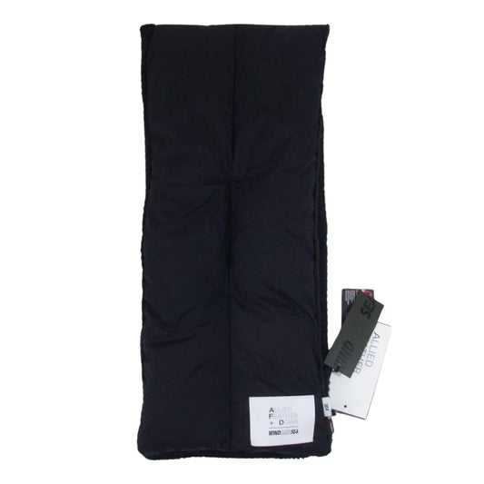 WIND AND SEA ウィンダンシー WDS-C-ALI-24-Q2-05 × AFD BULKY DOWN MUFF ダウン マフラー ブラック系【美品】【中古】