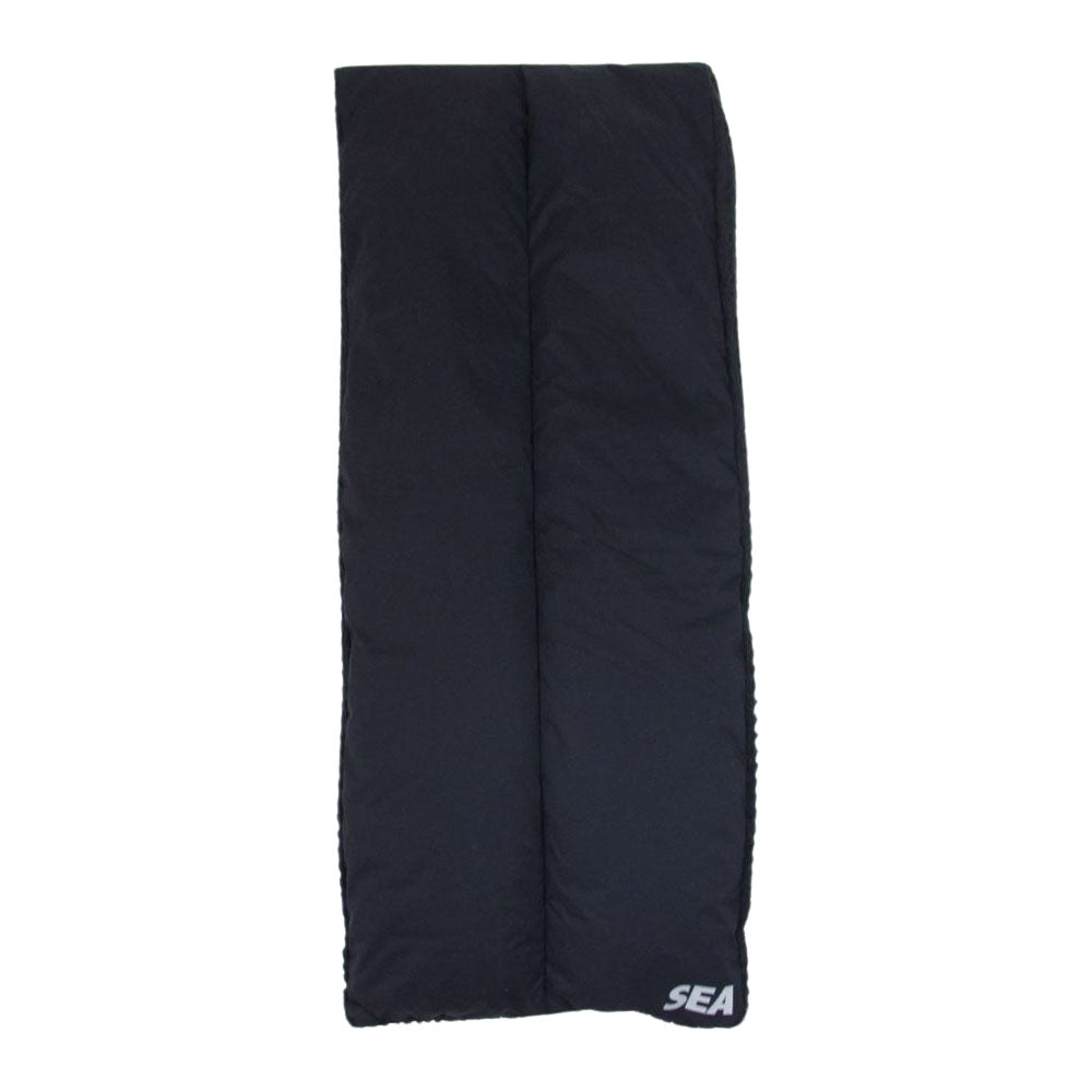 WIND AND SEA ウィンダンシー WDS-C-ALI-24-Q2-05 × AFD BULKY DOWN MUFF ダウン マフラー ブラック系【美品】【中古】