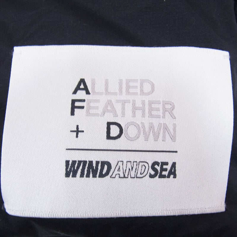 WIND AND SEA ウィンダンシー WDS-C-ALI-24-Q2-05 × AFD BULKY DOWN MUFF ダウン マフラー ブラック系【美品】【中古】