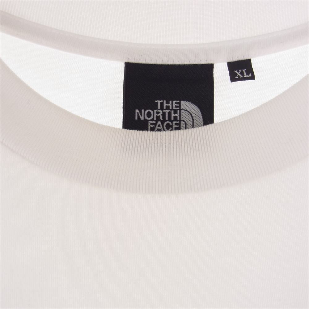 THE NORTH FACE ノースフェイス NT31948 S/S SILHOUETTE TEE ロゴ 半袖 Tシャツ ホワイト系 XL【中古】