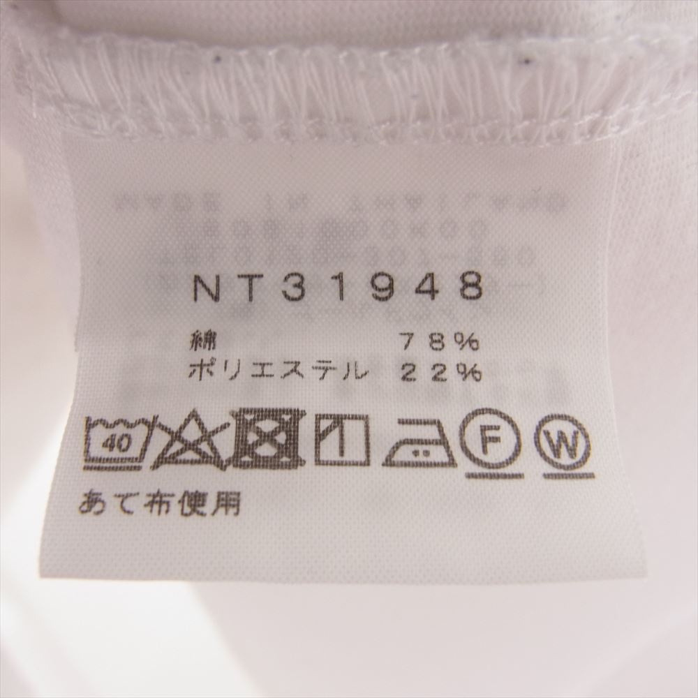 THE NORTH FACE ノースフェイス NT31948 S/S SILHOUETTE TEE ロゴ 半袖 Tシャツ ホワイト系 XL【中古】