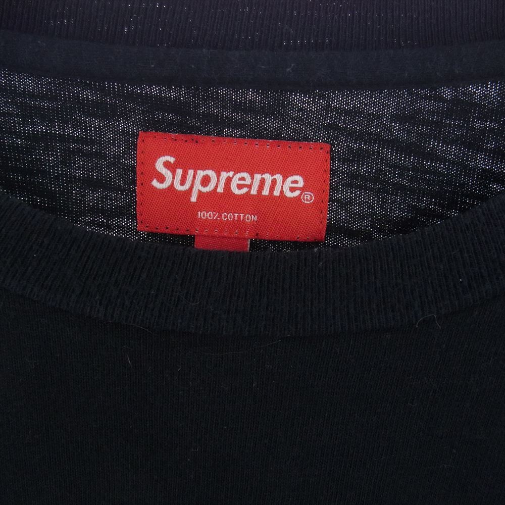 Supreme シュプリーム L/S Pocket Tee 長袖 ポケット Tシャツ カットソー ブラック系 L【中古】