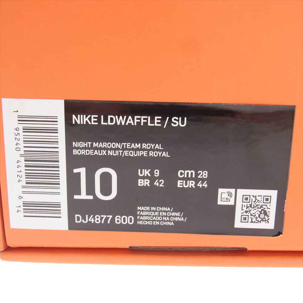 NIKE ナイキ DJ4877-600 × UNDERCOVER × sacai  LD Waffle Night Maroon/Pale Ivory-Ground Grey-Team Royal アンダーカバー サカイ ワッフル スニーカー  マルチカラー系 28cm【中古】