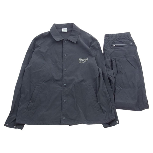 Manhattan Portage マンハッタンポーテージ 19AW-MP-B001 19AW-MP-B002 コーチ ジャケット ナイロン パンツ セットアップ ダークグレー系 M/L【中古】