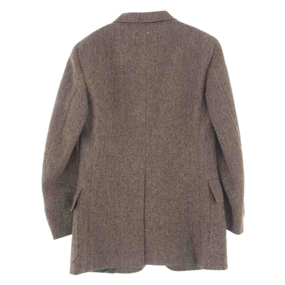 RALPH LAUREN ラルフローレン ツィード ウール カラーネップ 3B テーラードジャケット ブラウン系 32【中古】