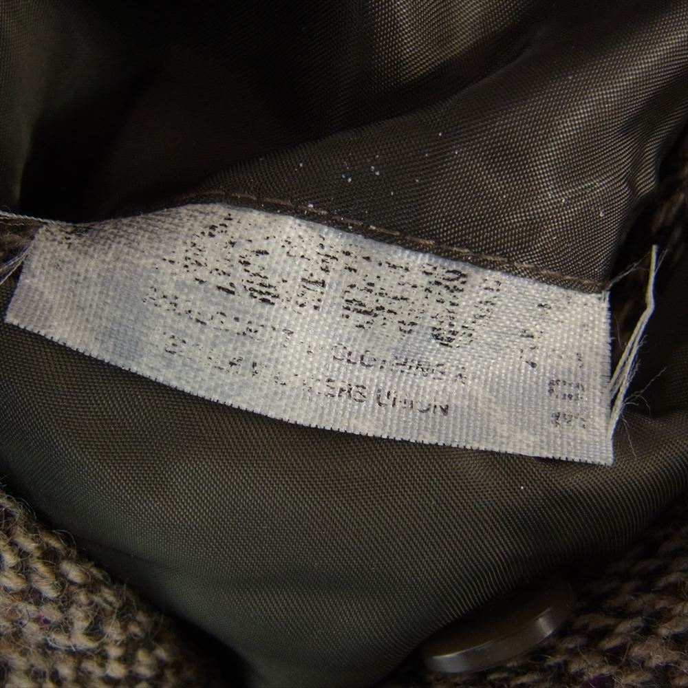 RALPH LAUREN ラルフローレン ツィード ウール カラーネップ 3B テーラードジャケット ブラウン系 32【中古】