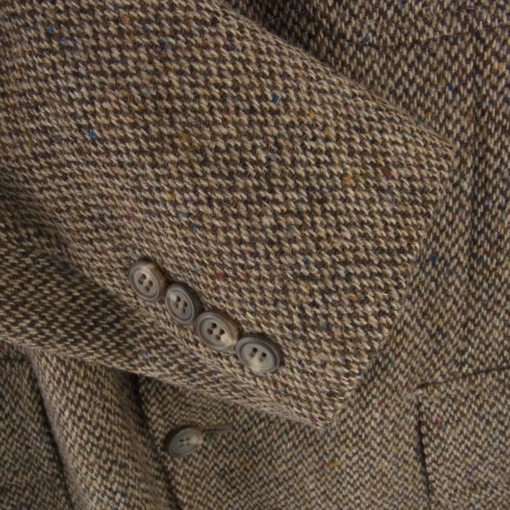 RALPH LAUREN ラルフローレン ツィード ウール カラーネップ 3B テーラードジャケット ブラウン系 32【中古】