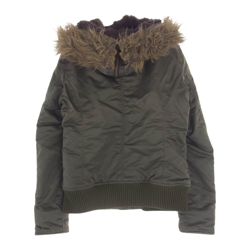 HYSTERIC GLAMOUR ヒステリックグラマー PRIMA LOFT  N-2B  レディース プリマロフト ジャケット ミリタリー 中綿 ジャケット カーキ系 サイズ不明【中古】