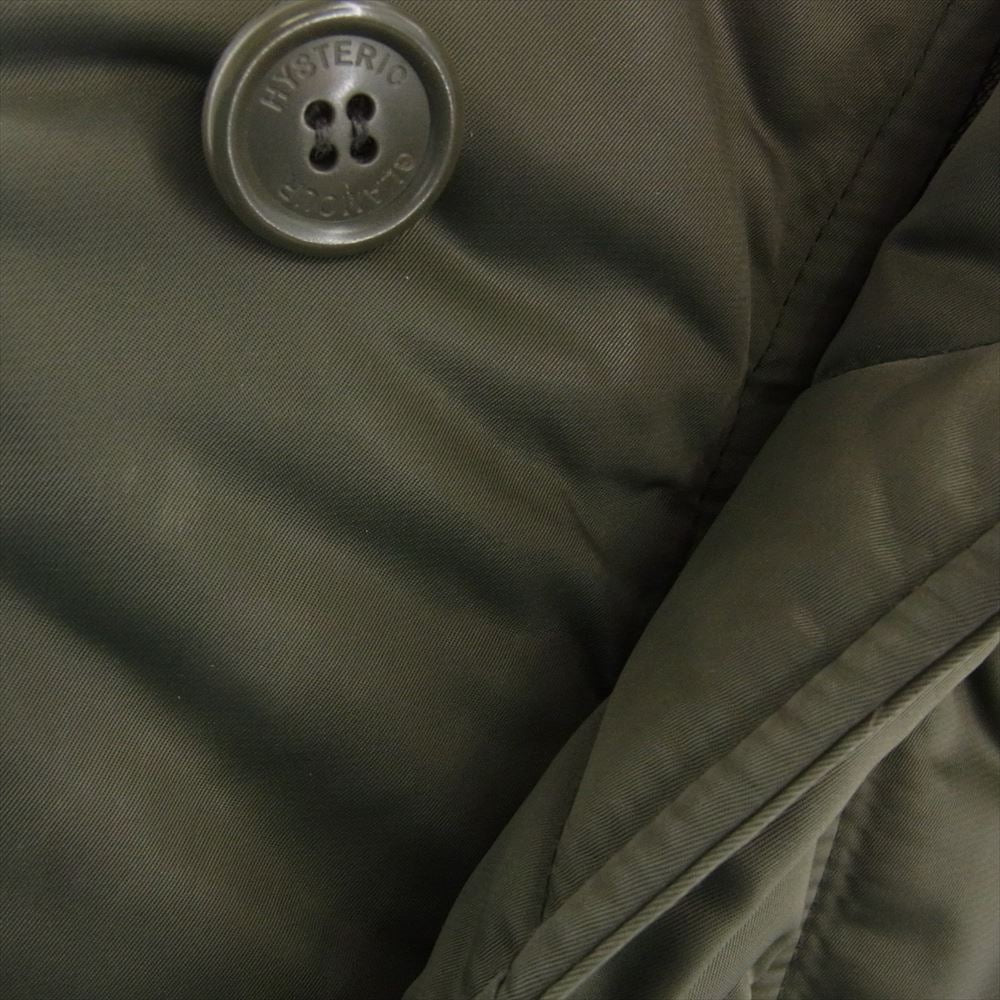 HYSTERIC GLAMOUR ヒステリックグラマー PRIMA LOFT  N-2B  レディース プリマロフト ジャケット ミリタリー 中綿 ジャケット カーキ系 サイズ不明【中古】