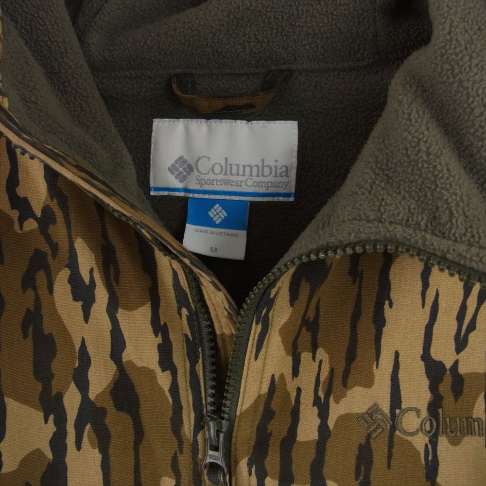 Columbia コロンビア pm3138 LOMA VISTA HOODIE ロマビスタフーディー ウッドランドカモ 裏地フリース フード付 コットン ジップアップ ジャケット M【中古】
