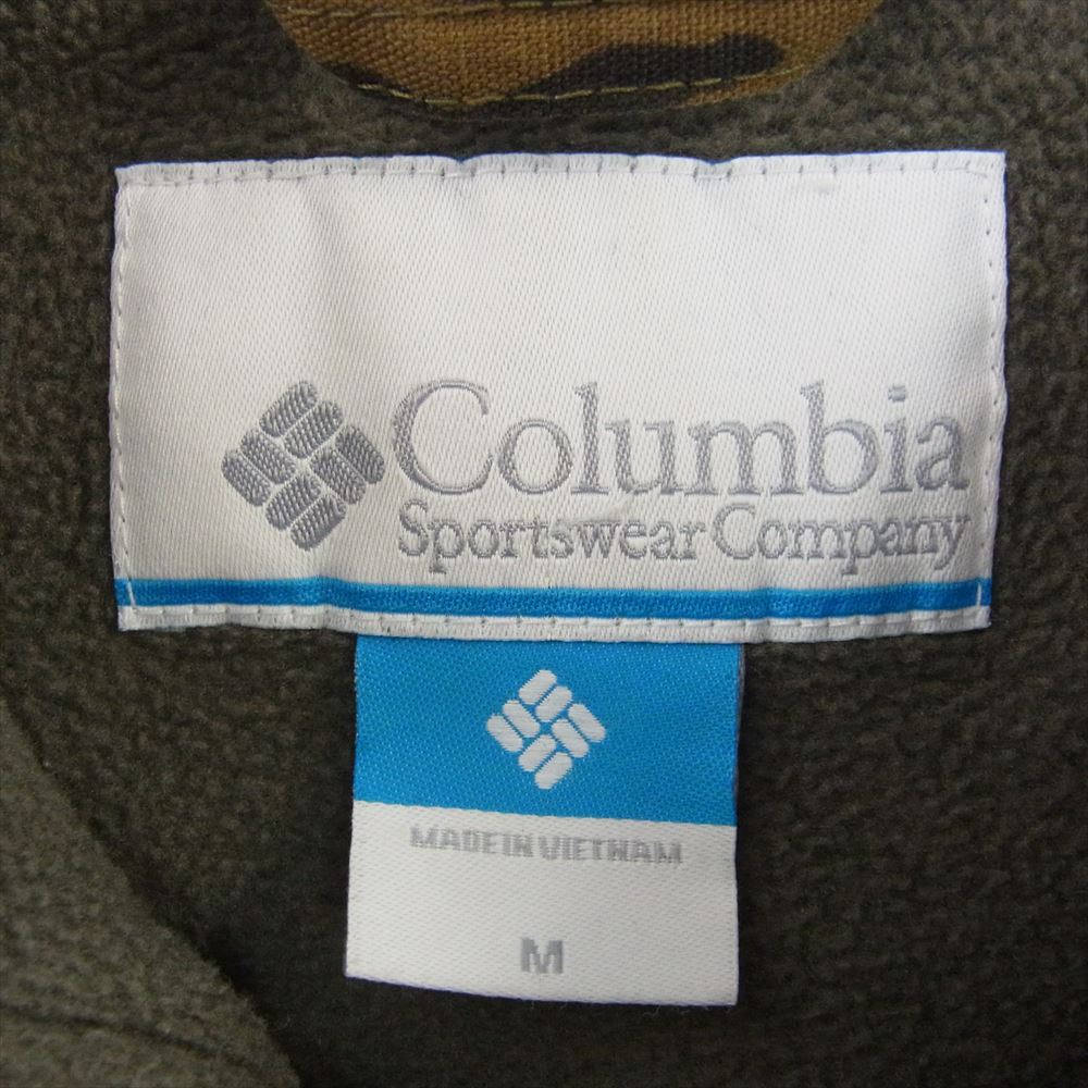 Columbia コロンビア pm3138 LOMA VISTA HOODIE ロマビスタフーディー ウッドランドカモ 裏地フリース フード付 コットン ジップアップ ジャケット M【中古】