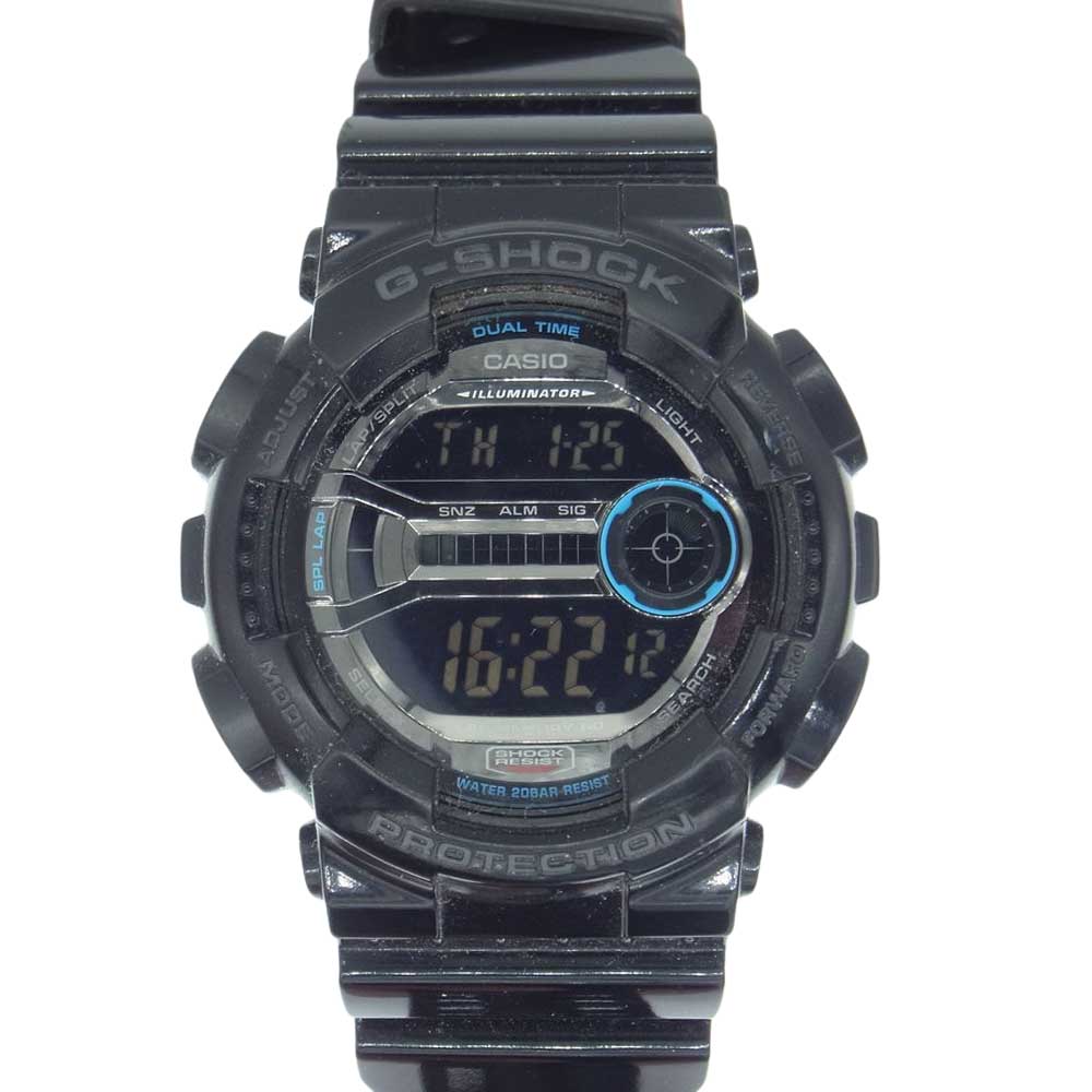 CASIO G-SHOCK カシオ ジーショック GD-110 GD-100 SERIES 20気圧防水 デジタル ウオッチ  ブラック系【中古】