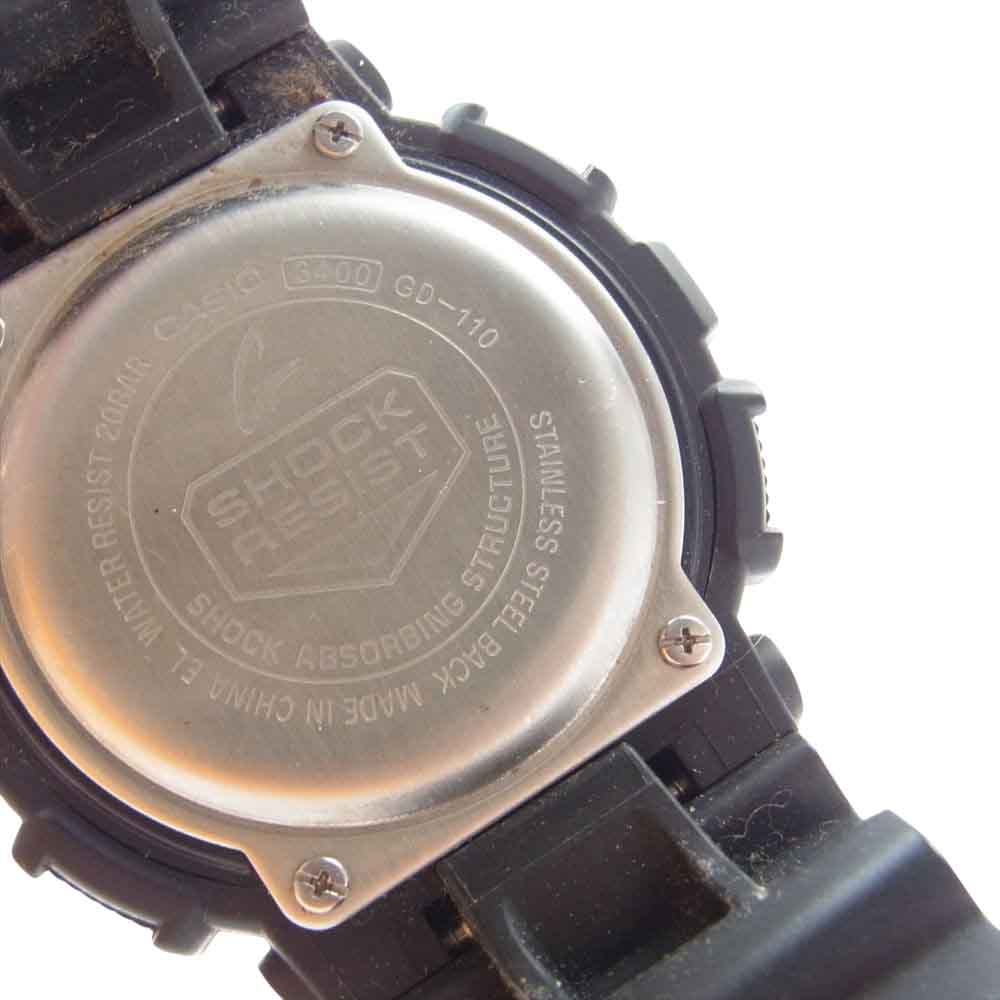 CASIO G-SHOCK カシオ ジーショック GD-110 GD-100 SERIES 20気圧防水 デジタル ウオッチ  ブラック系【中古】