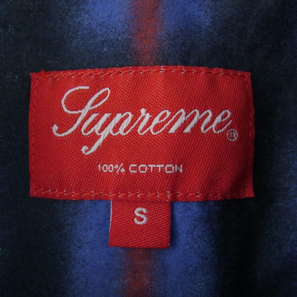 Supreme シュプリーム 21SS Spray Tartan shirt スプレータータン 長袖 チェックシャツ ブルー系 S【中古】