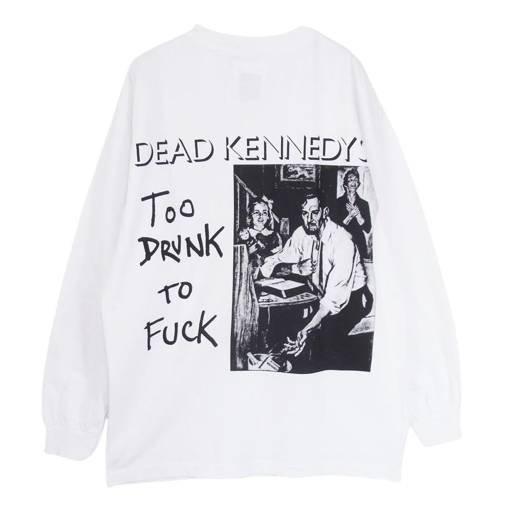 WACKO MARIA ワコマリア 23AW DEAD KENNEDYS CREW NECK LONG SLEEVE T-SHIRT 長袖Ｔシャツ ホワイト系 M【中古】