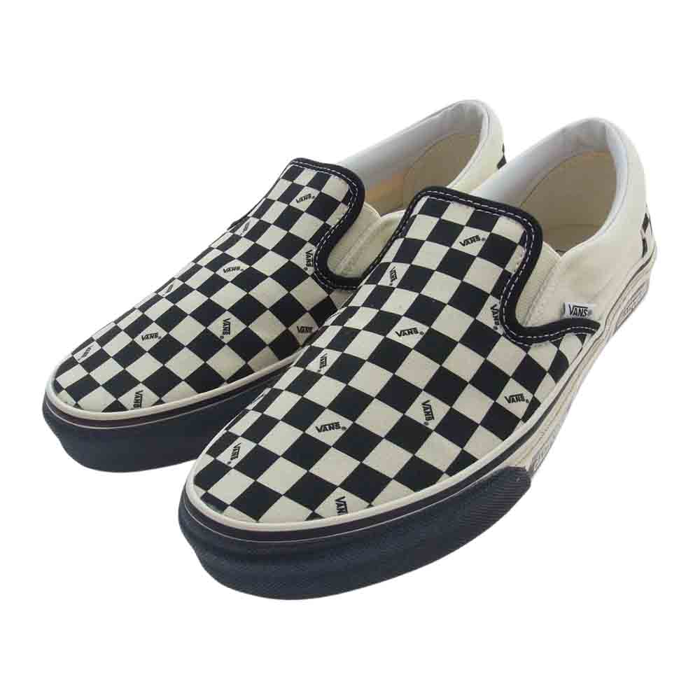 VANS バンズ SSSVB110 × STANDARD CALIFORNIA スタンダードカリフォルニア Slip On 20周年 アニバーサリー チェッカーフラッグ スリッポン  ブラック系 ホワイト系 27cm【中古】