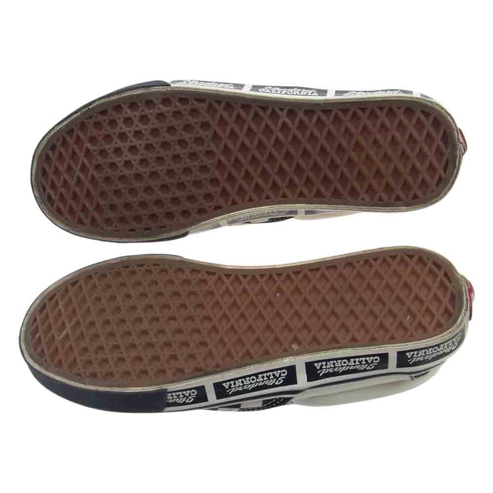 VANS バンズ SSSVB110 × STANDARD CALIFORNIA スタンダードカリフォルニア Slip On 20周年 アニバーサリー チェッカーフラッグ スリッポン  ブラック系 ホワイト系 27cm【中古】