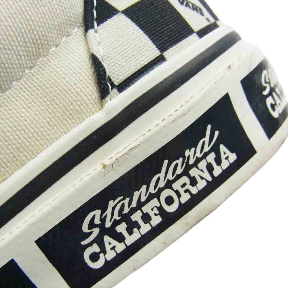 VANS バンズ SSSVB110 × STANDARD CALIFORNIA スタンダードカリフォルニア Slip On 20周年 アニバーサリー チェッカーフラッグ スリッポン  ブラック系 ホワイト系 27cm【中古】