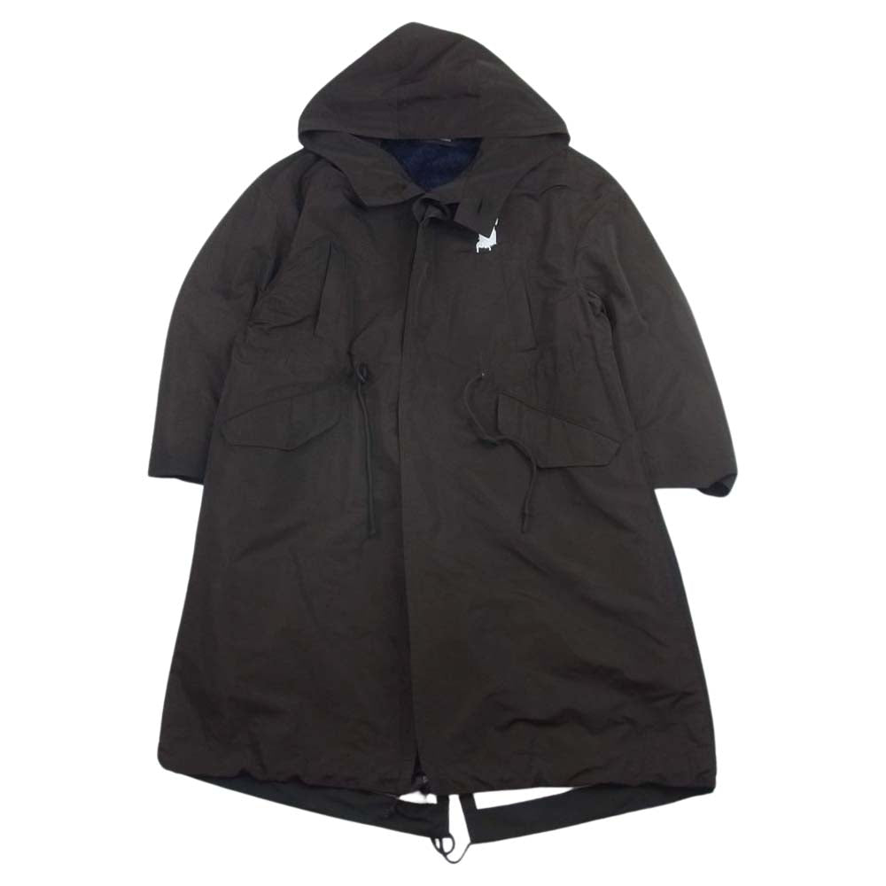 UNDERCOVER アンダーカバー 19AW UCX1308-2 SUSPIRIUM スパンコール フリースライナー付 ナイロン モッズコート ブラウン系 1【中古】