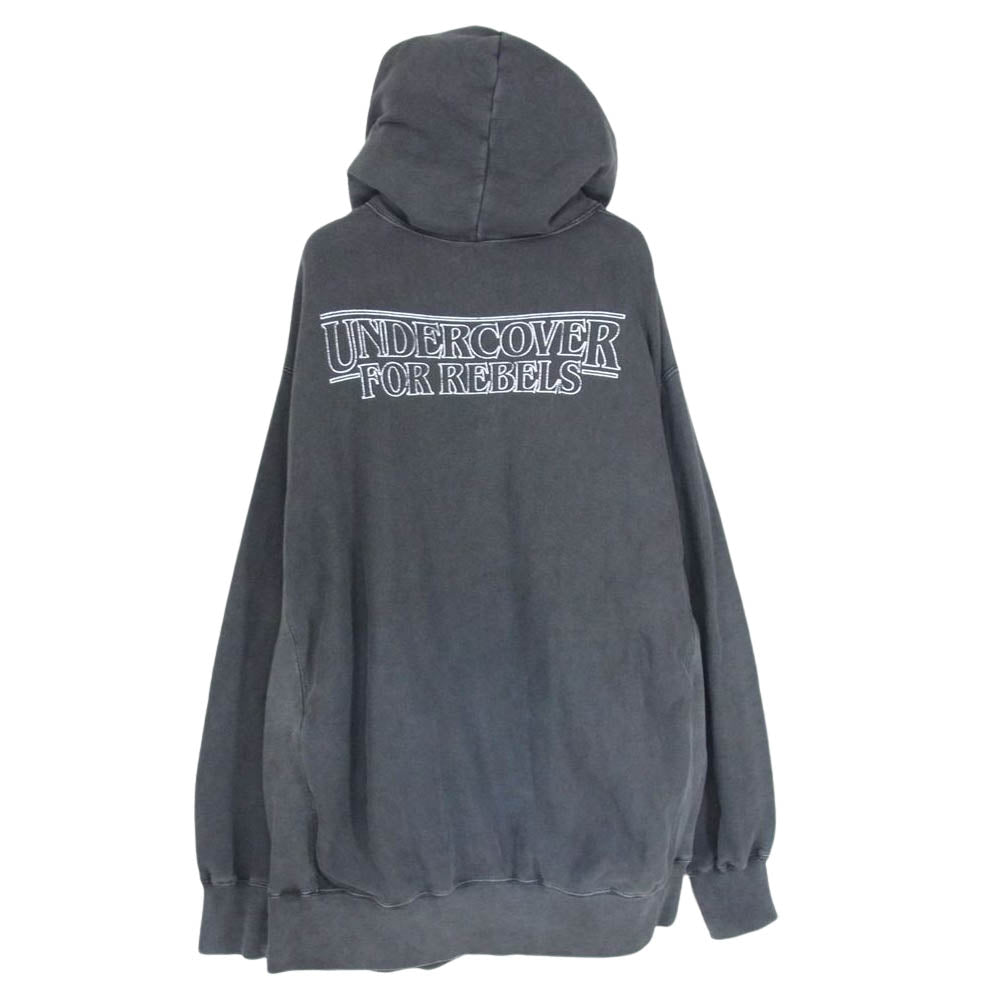 UNDERCOVER アンダーカバー 23SS  UC2B9817-2 Netflix Stranger Things Hellfire Club Capsule Collection ストレンジャーシングス スウェット パーカー グレー系 4【中古】