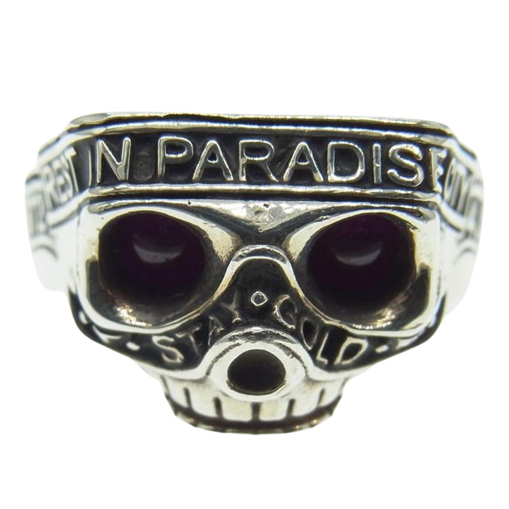 TAKAHIRO MIYASHITA The SoloIst. タカヒロミヤシタザソロイスト sratsa.0002 × RATS ラッツ skull ring スカル リング シルバー系 18号【中古】