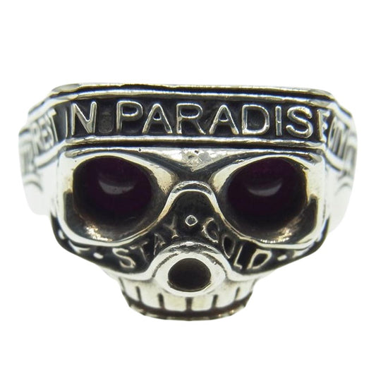 TAKAHIRO MIYASHITA The SoloIst. タカヒロミヤシタザソロイスト sratsa.0002 × RATS ラッツ skull ring スカル リング シルバー系 18号【中古】
