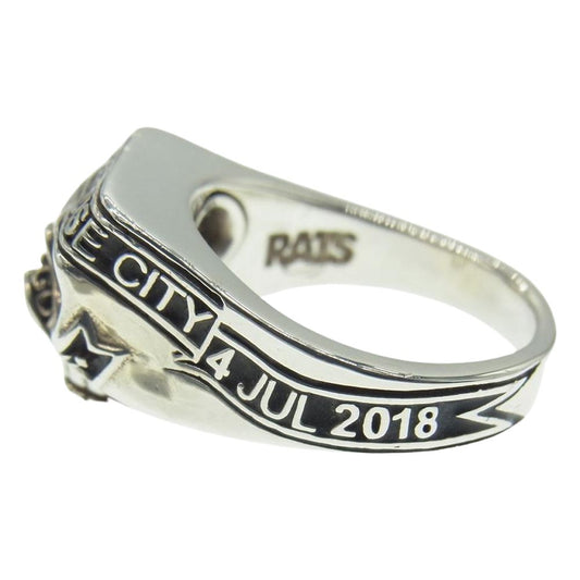 TAKAHIRO MIYASHITA The SoloIst. タカヒロミヤシタザソロイスト sratsa.0002 × RATS ラッツ skull ring スカル リング シルバー系 18号【中古】