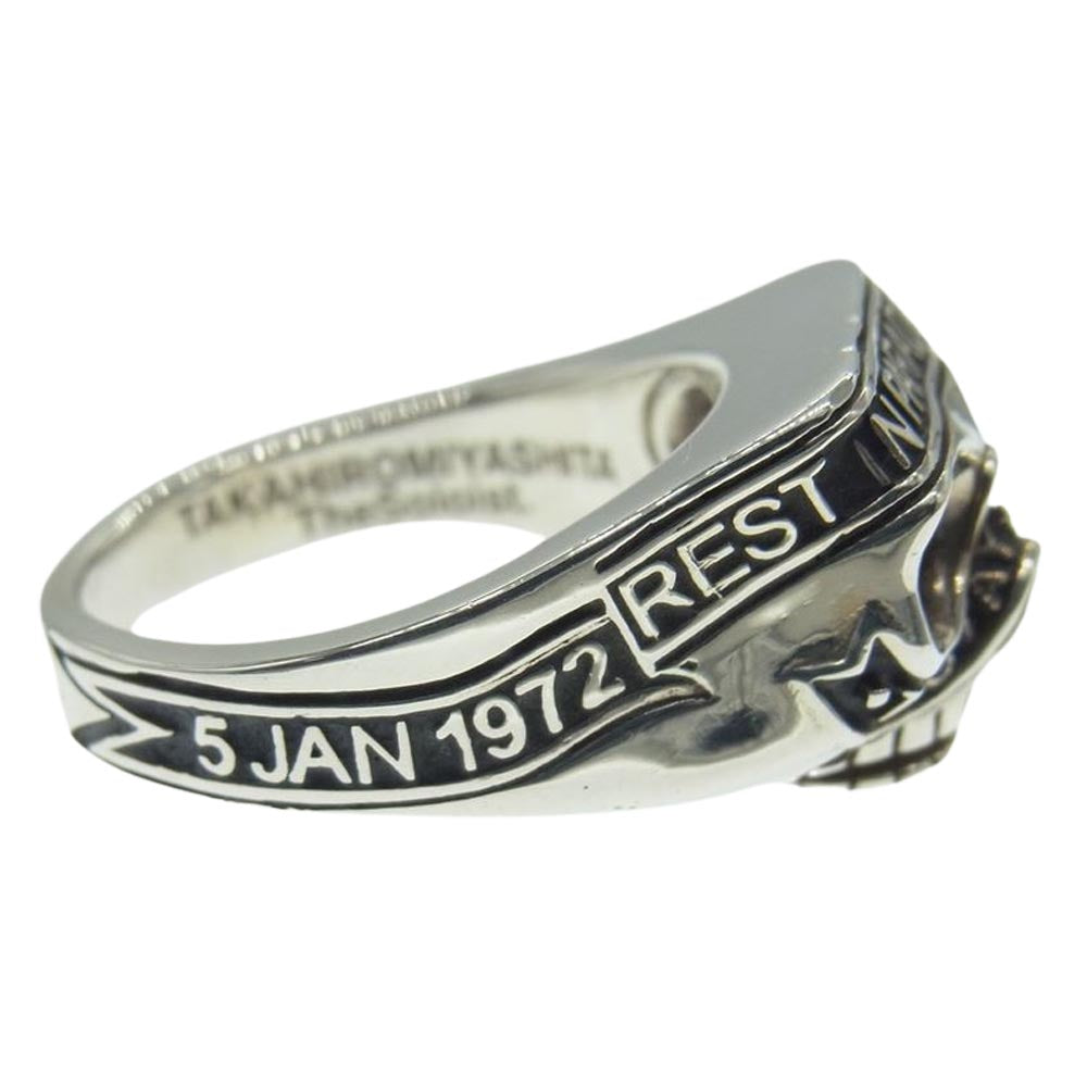 TAKAHIRO MIYASHITA The SoloIst. タカヒロミヤシタザソロイスト sratsa.0002 × RATS ラッツ skull ring スカル リング シルバー系 18号【中古】